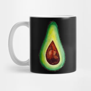 Green fresh watercolor avocado Mug